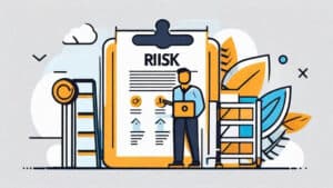 illustration of cybersecurity risk assessment and management – Helping Durham businesses mitigate cyber threats effectively.