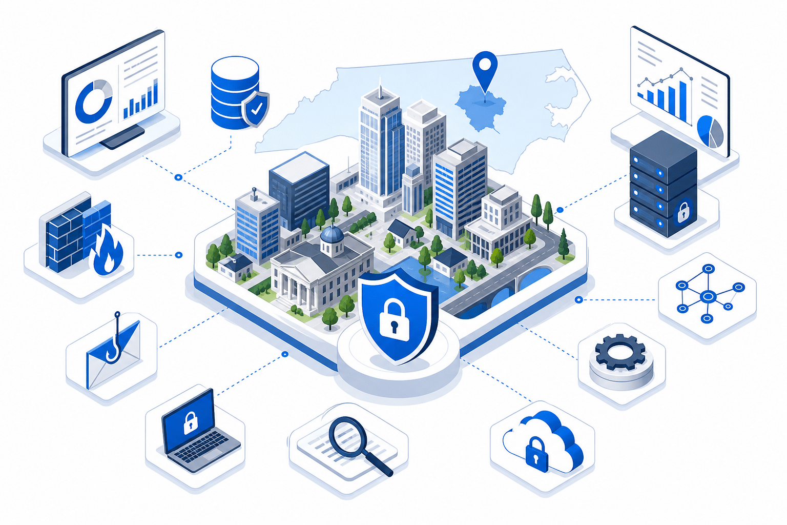 Cybersecurity Threats Facing Raleigh Businesses in 2026: A Local Threat Briefing 1 cybersecurity services raleigh nc data illustration