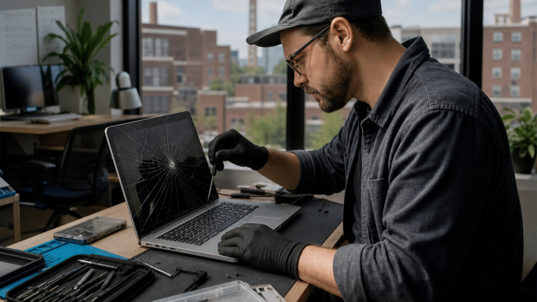how to repair a cracked laptop screen hero image