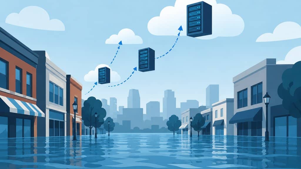 IT Support near Pickett Road: What Durham, NC Offices Should Know 4 flood business continuity illustration